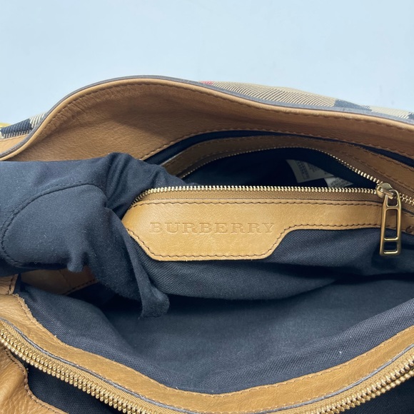 Burberry Signature Logo Satchel Handbag - Picture 16 of 16